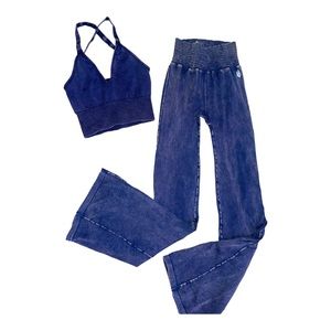 NEW Free People Movement Good Karma Flare Pants & Bra Crop top